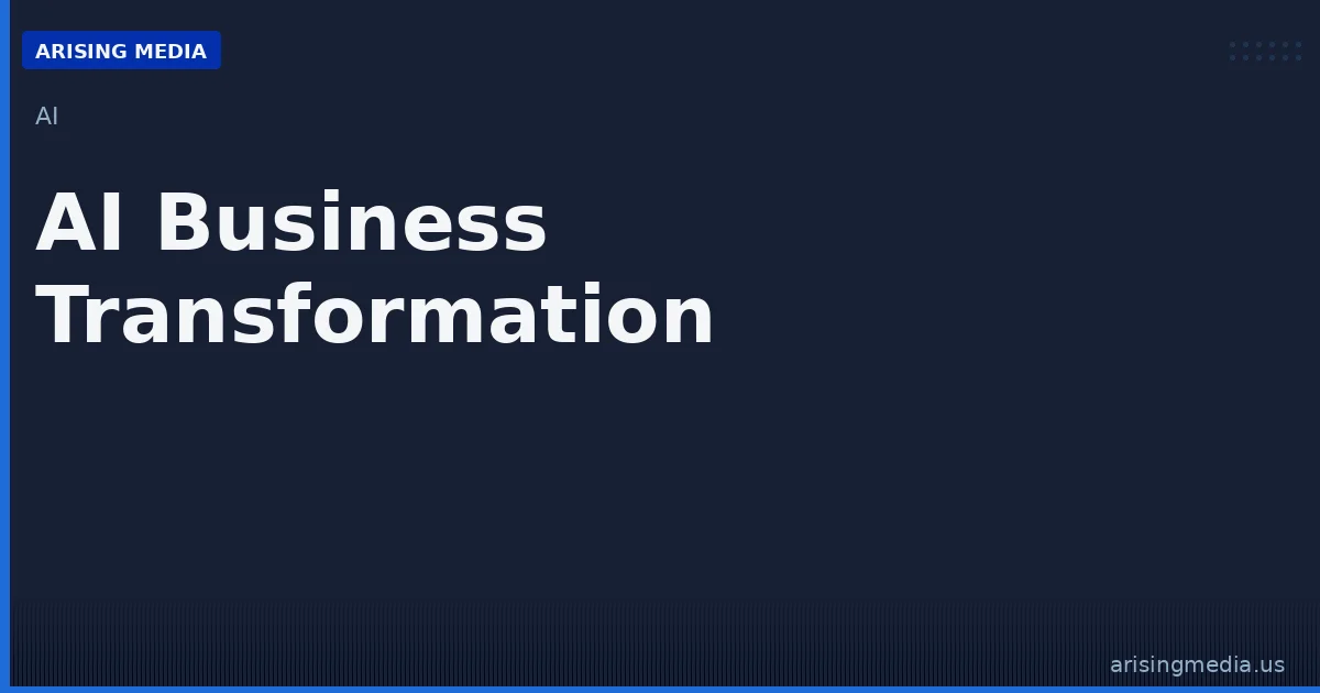 AI Business Transformation Consulting