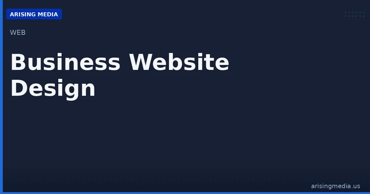 Business Website Design Services