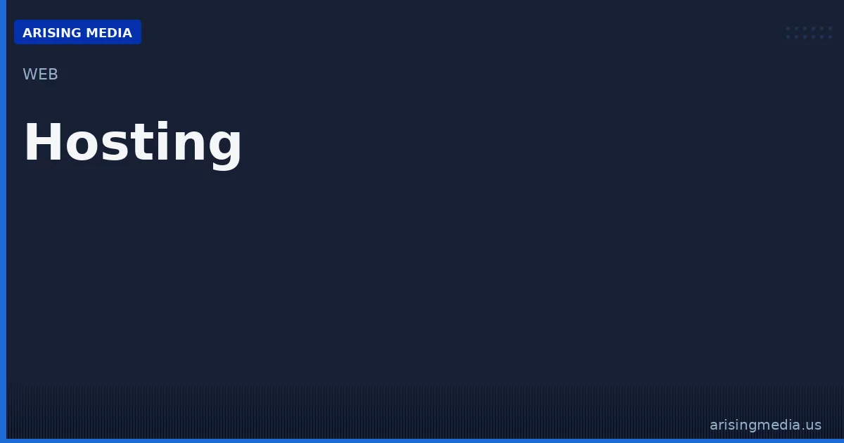 Hosting Services across the United States