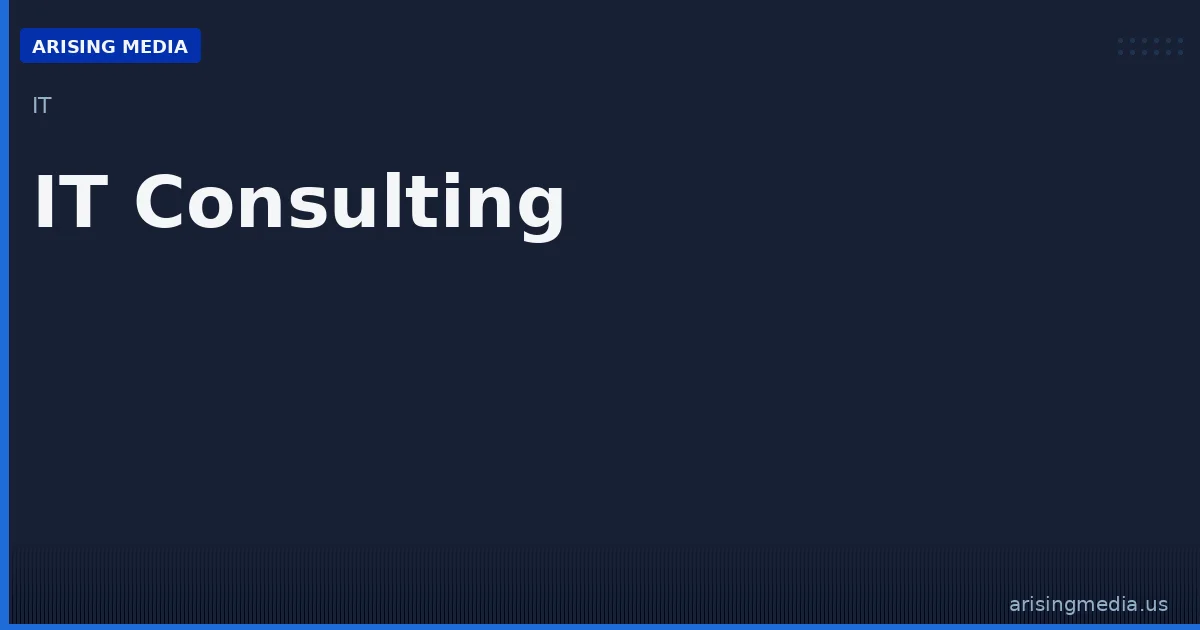 Infrastructure Consulting Services