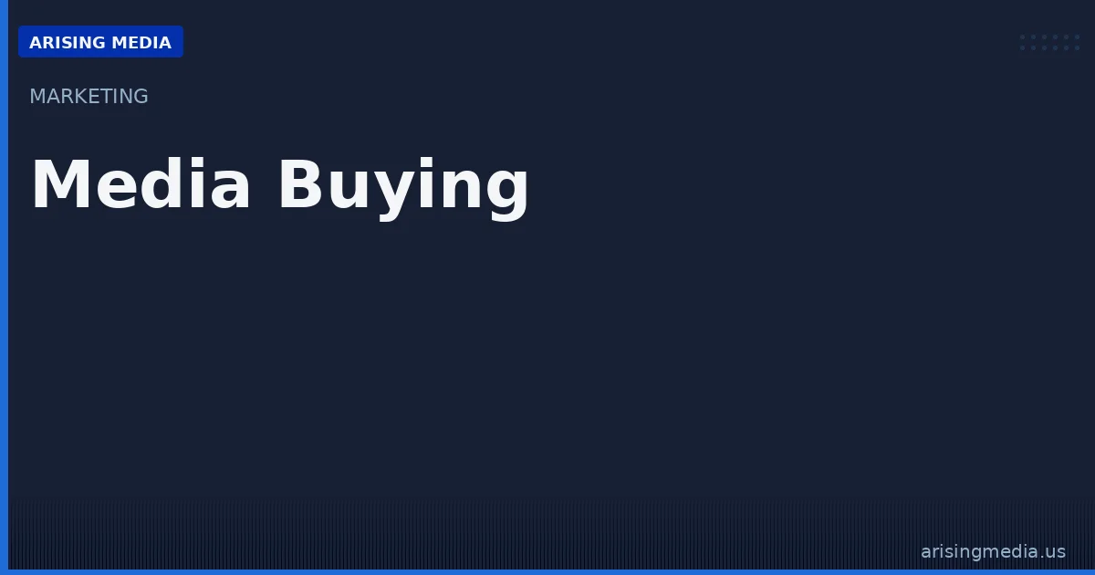 Media Buying Services