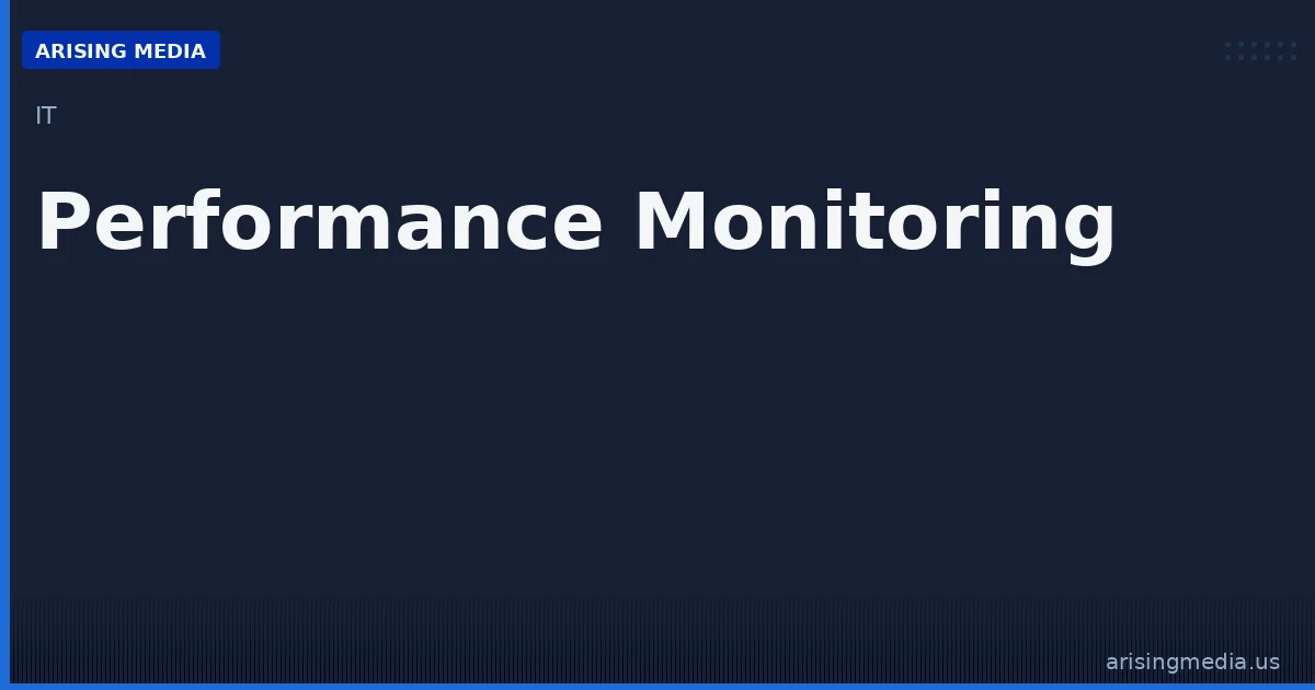 Performance Monitoring Services