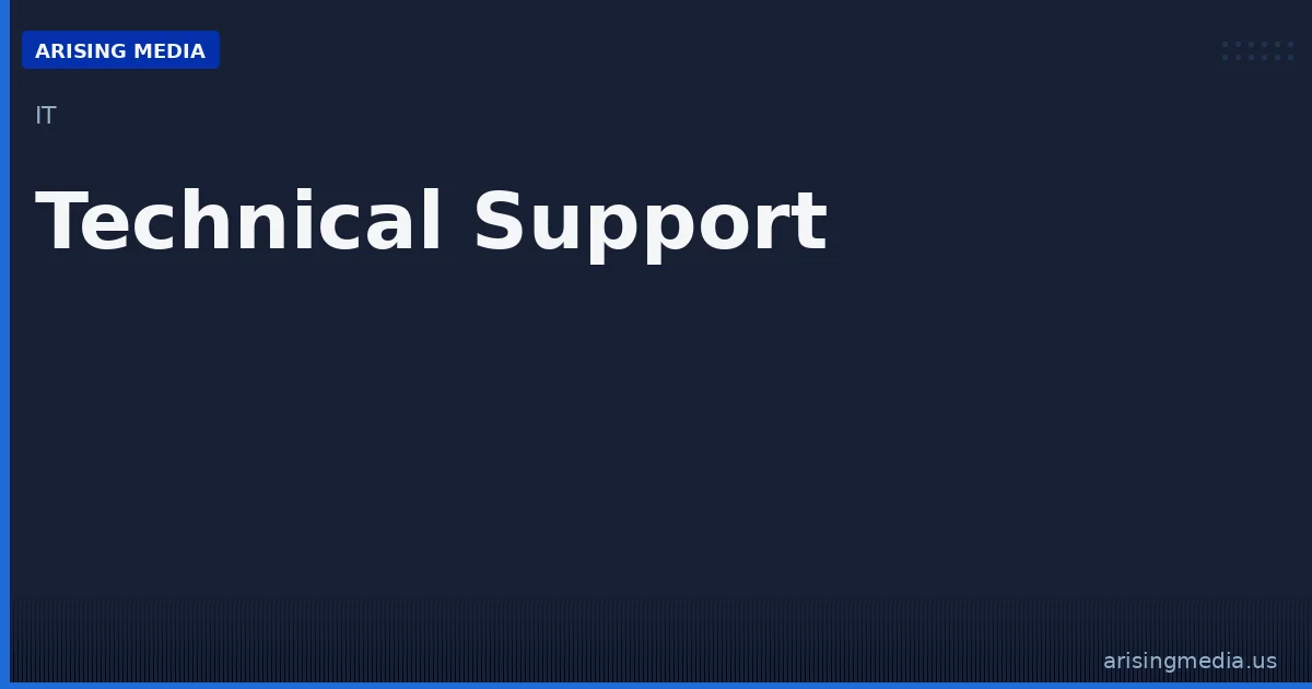 Technical Support Services