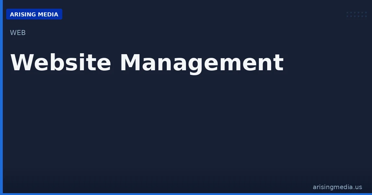 Website Management Services